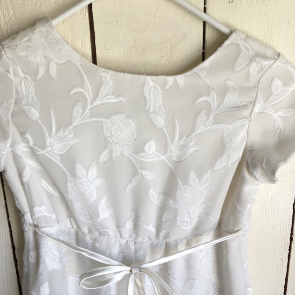 Rose Cottage Ivory Special Occasion Dress SZ 10 - Picture 4 of 13